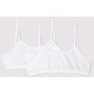 Petit Bateau Lot de 2 brassieres blanches petite fille Variante 1 10A