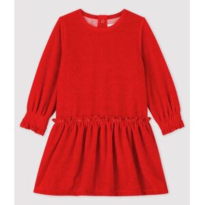 Petit Bateau Robe manches longues bebe fille Rouge Terkuit 6M