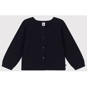 Petit Bateau Cardigan en coton enfant fille Bleu Smoking 3A - Publicité