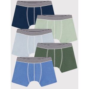 Petit Bateau Lot de 5 boxers unis en coton enfant Variante 1 8A