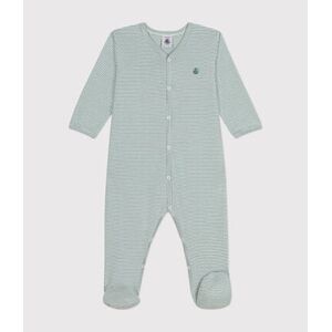 Petit Bateau Pyjama a rayures en coton bebe Bleu Paul/Blanc Marshmallow 24M