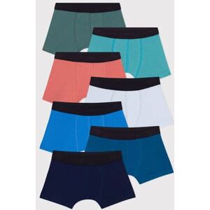 Petit Bateau Lot de 7 boxers unis en coton enfant Variante 1 4A