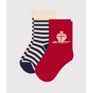 Petit Bateau Lot de 2 paires de chaussettes port en jersey de coton bebe Variante 1 P23/26