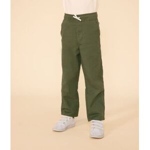 Petit Bateau Pantalon en toile de coton enfant garcon Vert Croco 8A