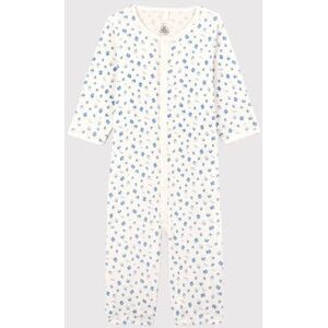 Petit Bateau Combisac cerises bebe en coton biologique Blanc Marshmallow/Bleu Cool 3M