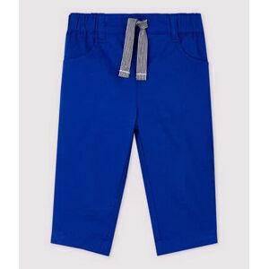 Petit Bateau Pantalon en serge craquante bebe garcon Bleu Surf 18M