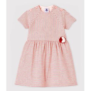 Petit Bateau Robe manches courtes en tubique rayee bebe fille Rose Fleur/Rose Copper 3M