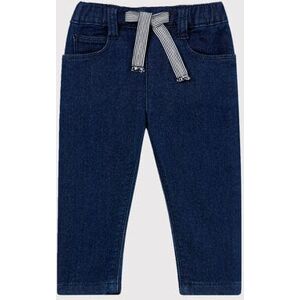 Petit Bateau Pantalon maille effet denim bebe mixte Bleu Jean 3M