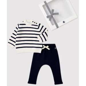 Petit Bateau Coffret cadeau bebe pull et pantalon Variante 1 3M