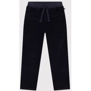 Petit Bateau Pantalon droit en velours moyen enfant fille / garcon Bleu Smoking 3A