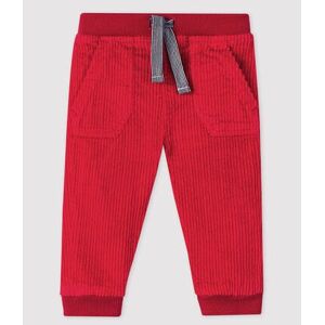 Petit Bateau Pantalon bebe garcon en velours Rouge Terkuit 12M