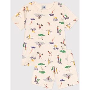 Petit Bateau Pyjama short en coton imprime multi sports enfant Blanc Avalanche/ Multico 10A