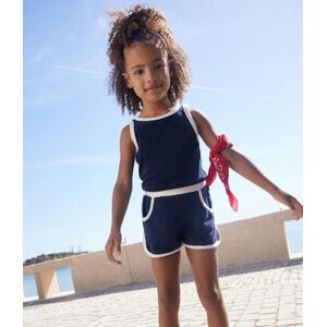 Petit Bateau Debardeur en bouclette eponge enfant fille Bleu Smoking 4A