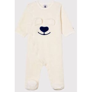 Petit Bateau Surpyjama bebe en polaire Blanc Marshmallow 3M