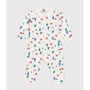 Petit Bateau Pyjama sans pieds imprime Paris en coton bebe Blanc Marshmallow/Blanc Multico 24M