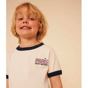 Petit Bateau Tee-shirt en jersey enfant garcon Écru Avalanche 10A