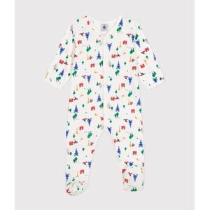 Petit Bateau Pyjama imprime Paris en coton bebe Blanc Marshmallow/Blanc Multico 24M
