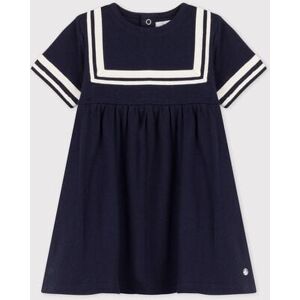 Petit Bateau Robe style marin en coton bio bebe Bleu Smoking 18M