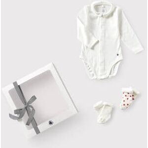 Petit Bateau Coffret cadeau bebe body et chaussettes Variante 1 3M