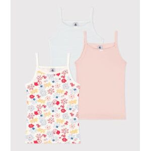 Petit Bateau Lot de 3 chemises a bretelles fleur en coton enfant Variante 1 8A