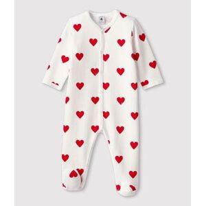 CŒUR_ROUGE Pyjama à cœurs rouges en coton bébé Blanc Marshmallow/Rouge Terkuit 1M - Publicité