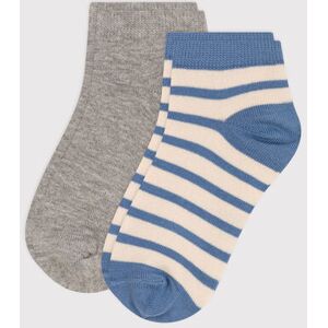 Petit Bateau 2 paires de chaussettes en coton rayures enfant Variante 1 P23/26