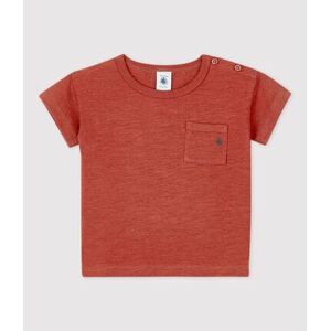 Petit Bateau Tee-shirt manches courtes uni en jersey bebe Marron Ombrie 6M