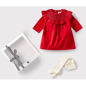 Petit Bateau Coffret cadeau bebe robe et collants Variante 1 6M