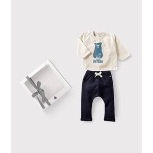 Petit Bateau Coffret cadeau bebe tee-shirt et pantalon Variante 1 12M