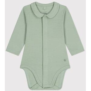 Petit Bateau Body manches longues a col bebe Vert Herbier 1M