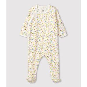 Petit Bateau Dors-bien fleuri bebe en coton biologique Blanc Marshmallow/Blanc Multico 1M