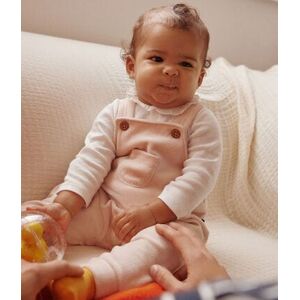 Petit Bateau Ensemble salopette en velours bebe Rose Saline NAI