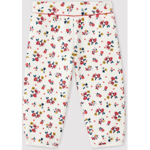 Petit Bateau Pantalon bebe fille en tubique Blanc Marshmallow/Blanc Multico 6M