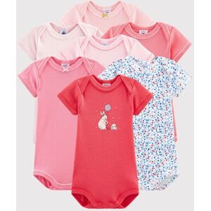 Petit Bateau Lot surprise de 7 bodies manches courtes bebe fille Variante 1 12M