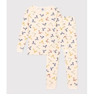 Petit Bateau Pyjama ajuste en coton imprime trottinette enfant Blanc Avalanche/ Multico 2A