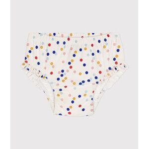 Petit Bateau Culotte de bain bebe Blanc Marshmallow/Blanc Multico 12M