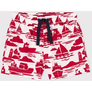 Petit Bateau Short de bain bebe en matiere recyclee Rouge Avalanche/ Rouge 18M