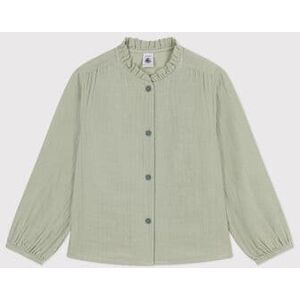 Petit Bateau Blouse en gaze de coton enfant fille Vert Herbier 5A