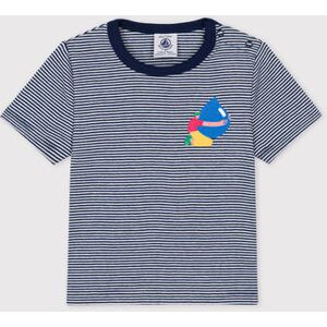 Tee-shirt Bebe Petit Bateau x Water Family Bleu Medieval/Blanc Marshmallow 6M