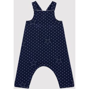 Petit Bateau Salopette bebe matelassee motifs etoiles en coton biologique Bleu Smoking 3M