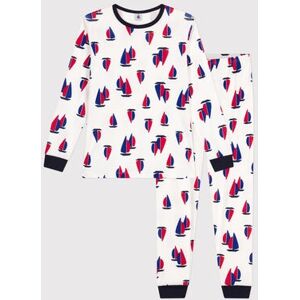 Petit Bateau Pyjama en coton imprimé à motif bateaux junior Blanc Marshmallow/Blanc Multico 14A - Publicité