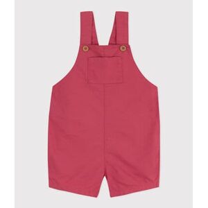 Petit Bateau Salopette courte bebe en serge craquante Rose Papi 6M