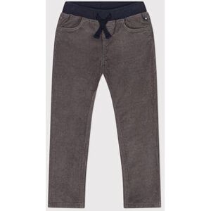 Petit Bateau Pantalon droit en velours moyen enfant fille / garcon Gris Bongris 4A