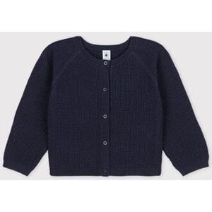 Petit Bateau Cardigan en coton enfant fille Bleu Smoking 12A