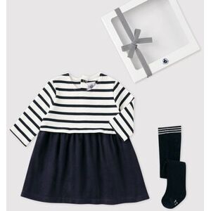 Petit Bateau Coffret cadeau bebe robe et collants Variante 1 24M