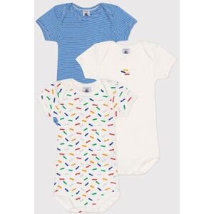 Petit Bateau Lot de 3 bodies manches courtes skate en coton bebe Variante 1 6M