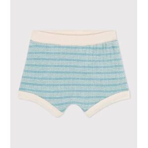 Petit Bateau Short bebe en bouclette eponge rayee Mimi/ Avalanche 6M