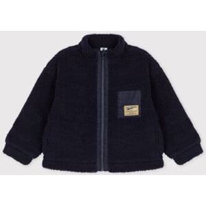 Petit Bateau Veste en sherpa enfant garçon Bleu Smoking 10A - Publicité