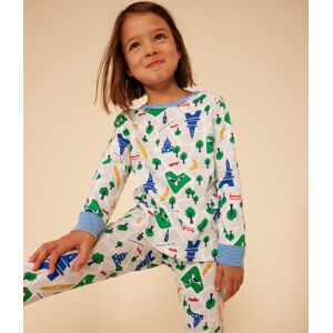 Petit Bateau Pyjama imprime motif Paris en coton enfant Blanc Marshmallow/Blanc Multico 5A