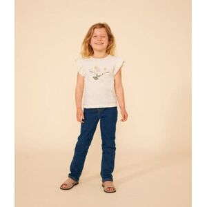 Petit Bateau Tee-shirt en jersey flamme enfant fille Écru Avalanche 8A